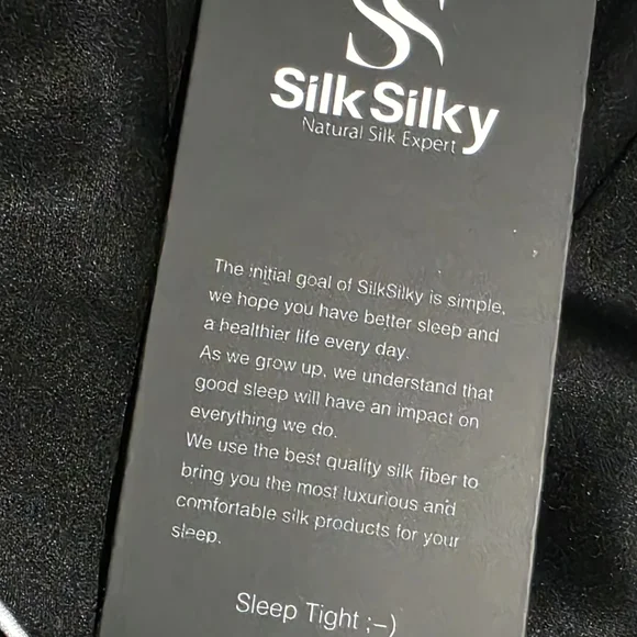 NWT Amazing Women's Black 100% Mulberry Silk  Pajama with White Piping, Size XXL - Picture 13 of 16